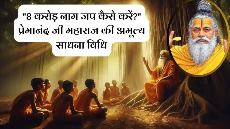 8 करोड़ नाम जप कैसे करें?" प्रेमानंद जी महाराज की अमूल्य साधना विधि